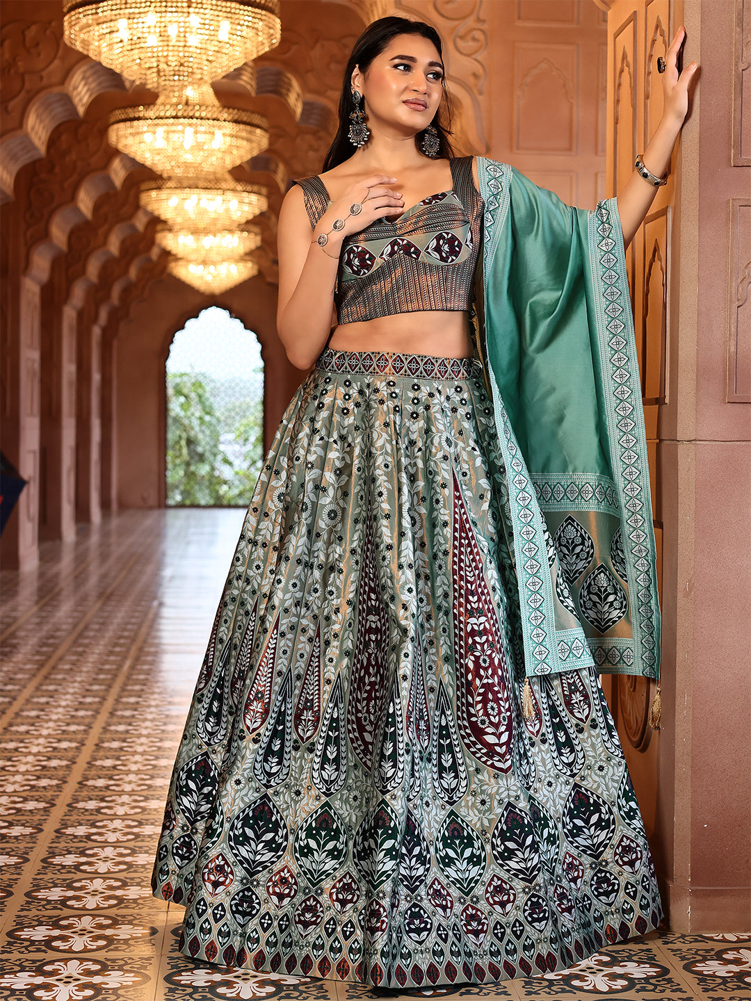Kanjivaram Woven Design Lehenga Choli