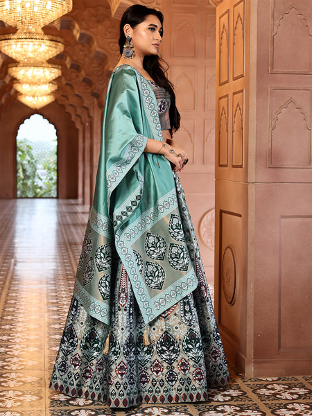 Kanjivaram Woven Design Lehenga Choli