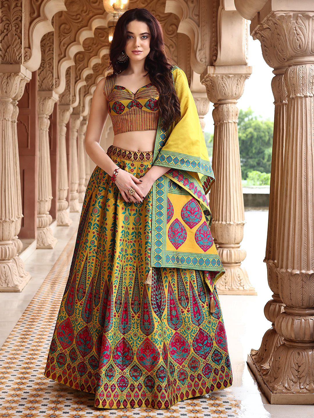 Kanjivaram Woven Design Lehenga Choli