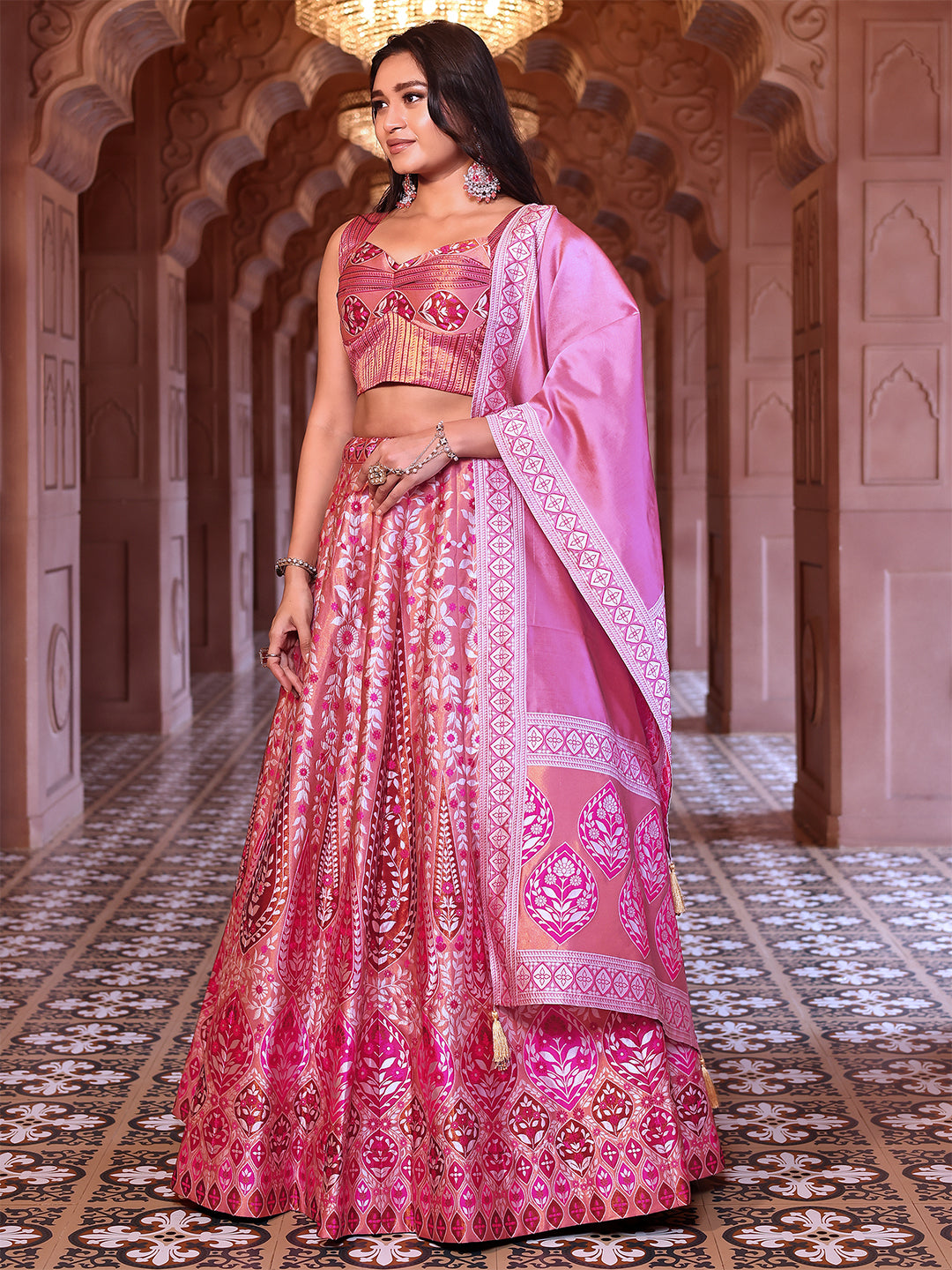 Kanjivaram Woven Design Lehenga Choli