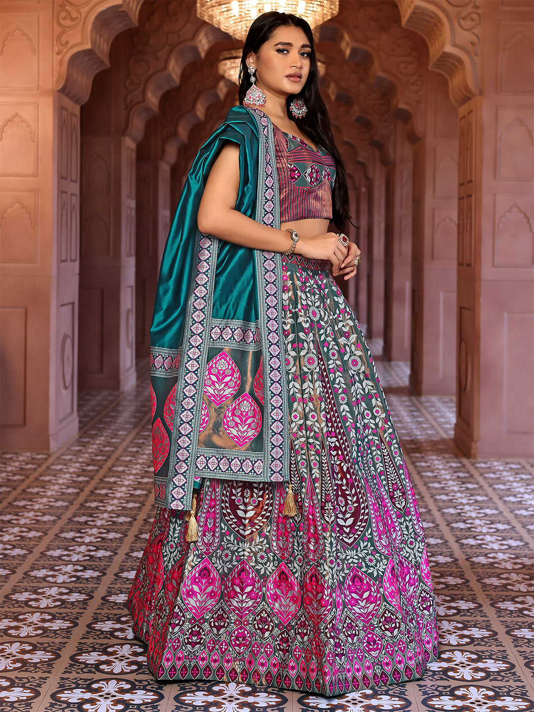 Kanjivaram Woven Design Lehenga Choli