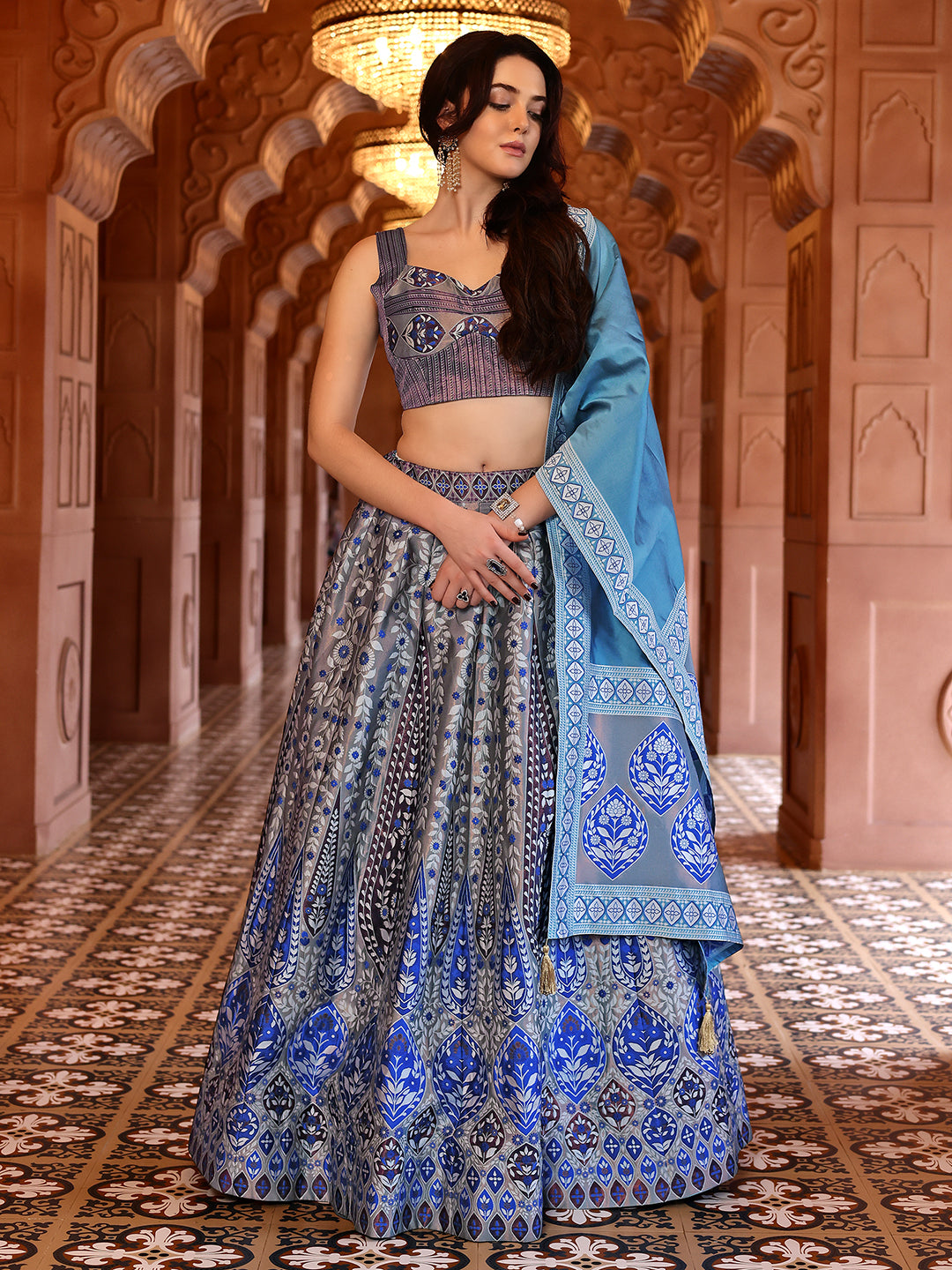 Kanjivaram Woven Design Lehenga Choli