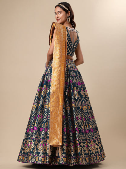 Women Rama Floral Print Lehenga