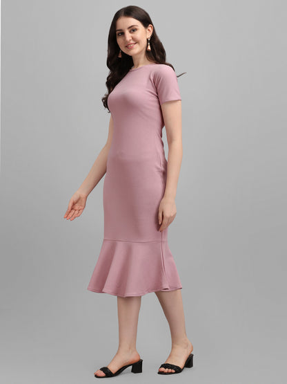 Women Purple Bodycon Dress