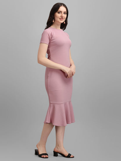 Women Purple Bodycon Dress