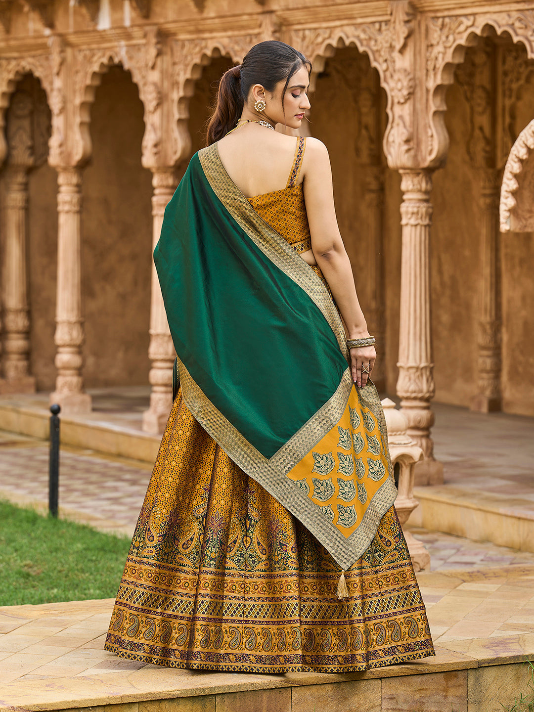 Saaya-Yellow Yellow Lehenga Choli