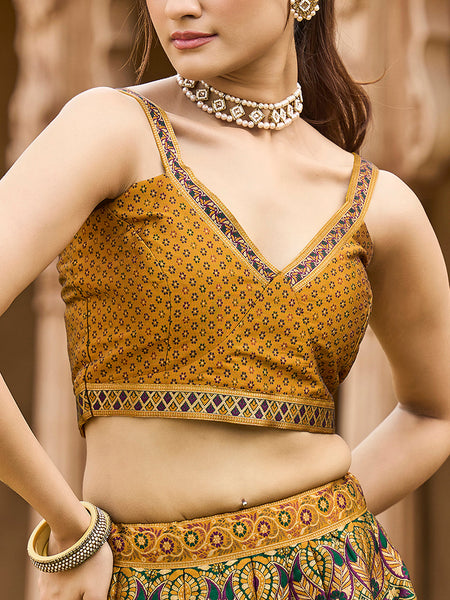 Saaya-Yellow Yellow Lehenga Choli
