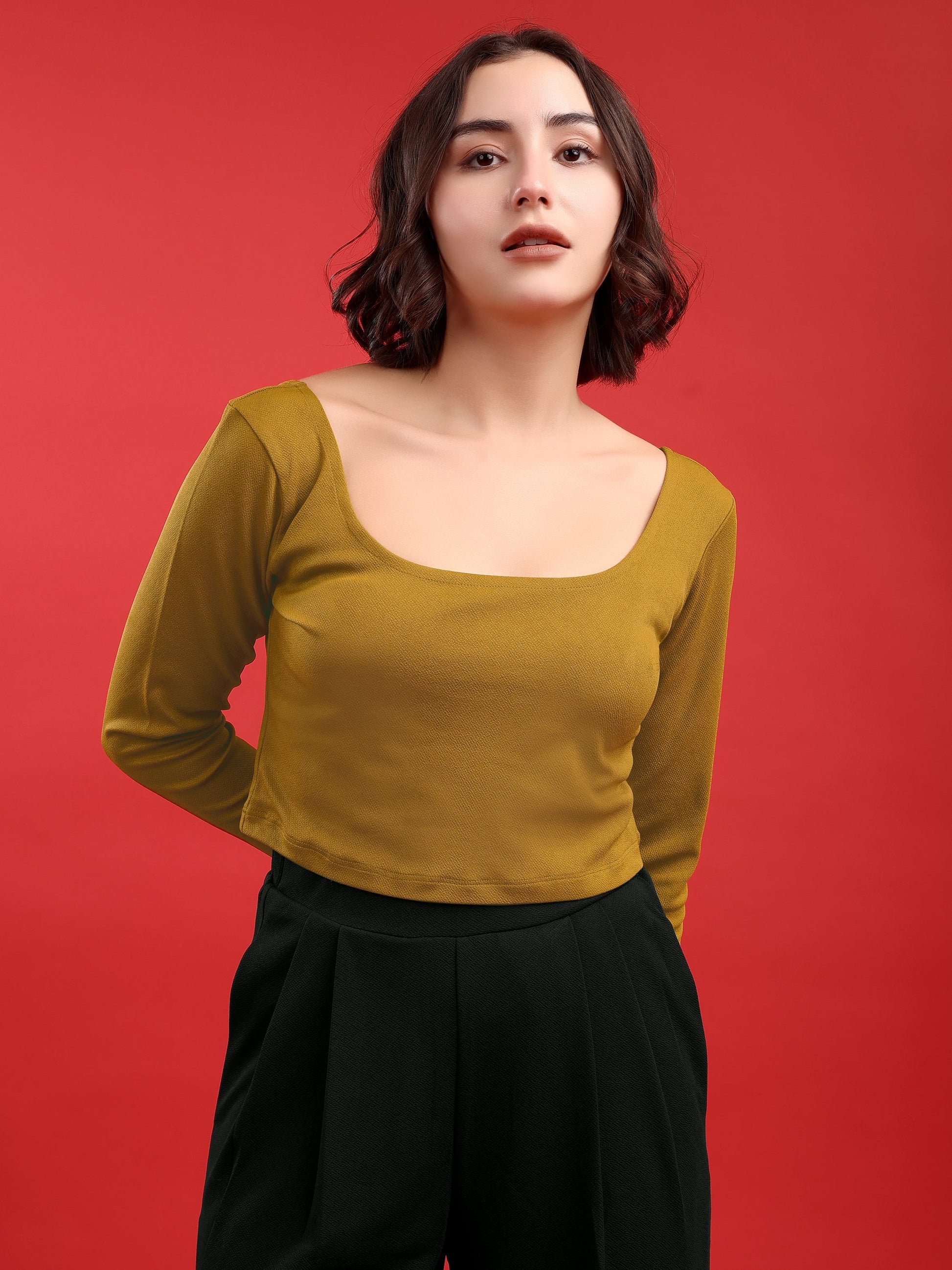 Round Straight Solid Top