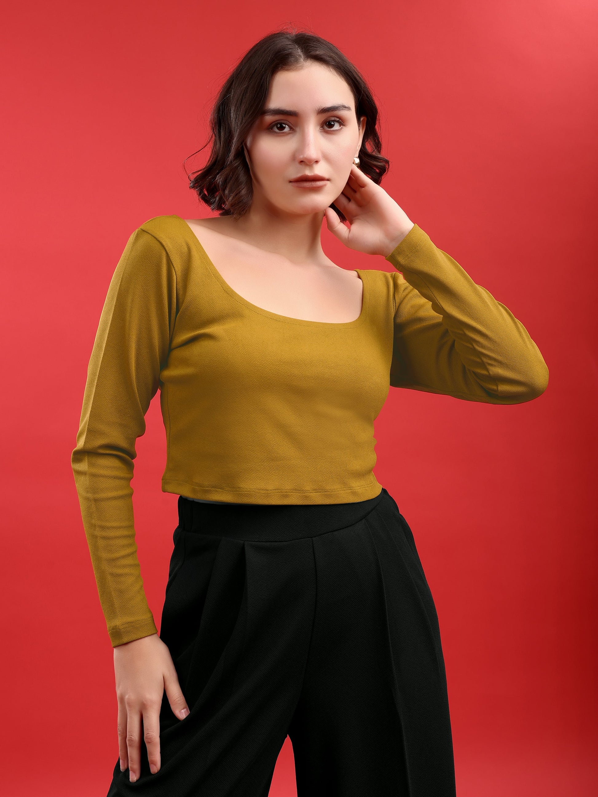 Round Straight Solid Top