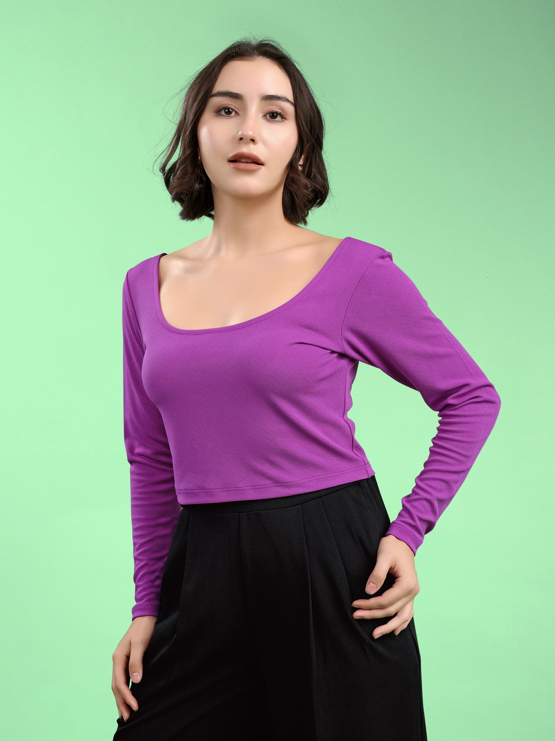 Round Straight Solid Top