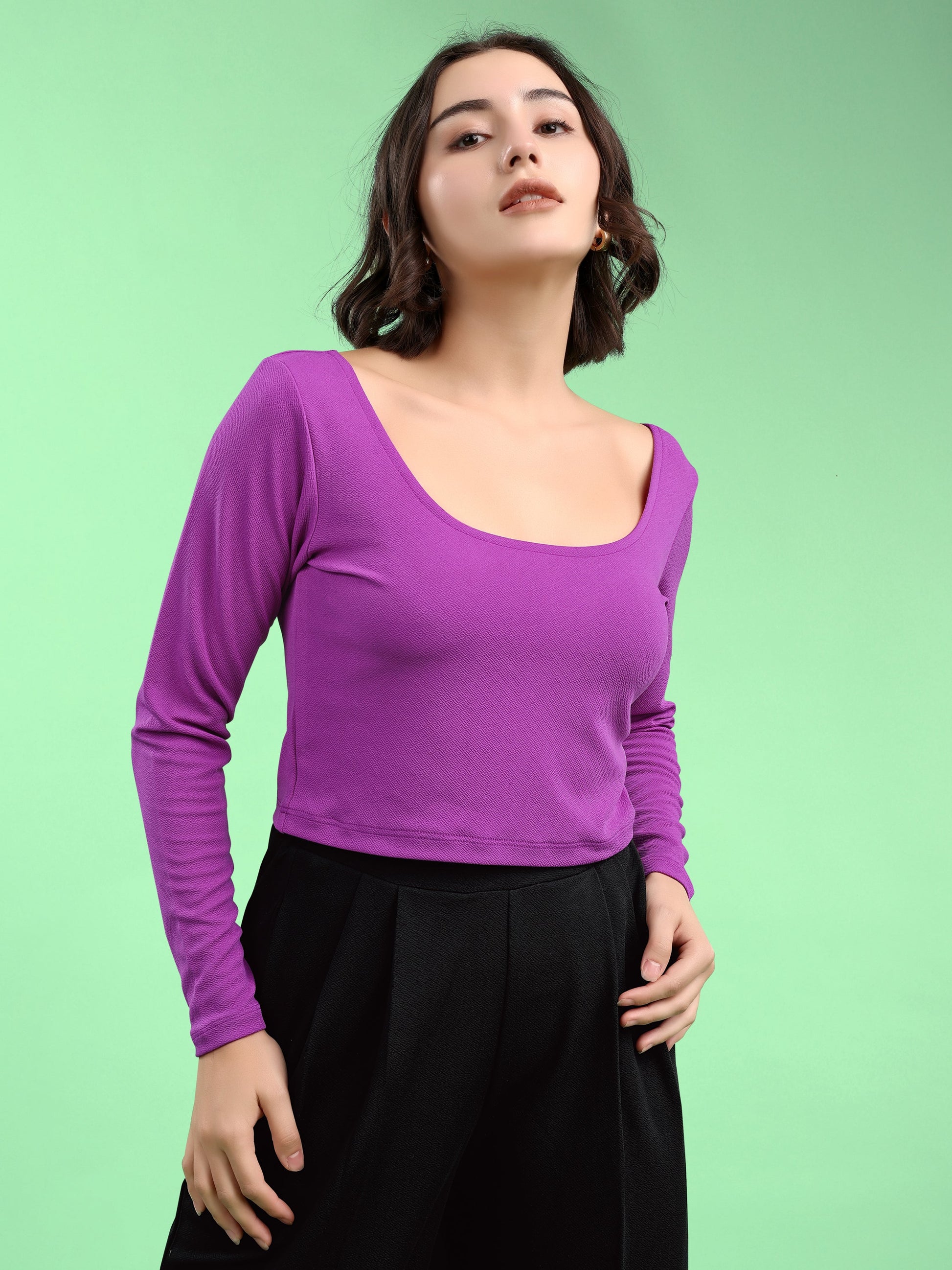 Round Straight Solid Top