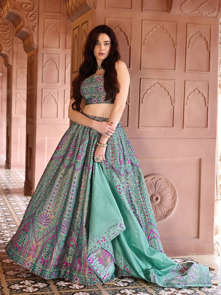 Kanjivaram Woven Design Lehenga Choli