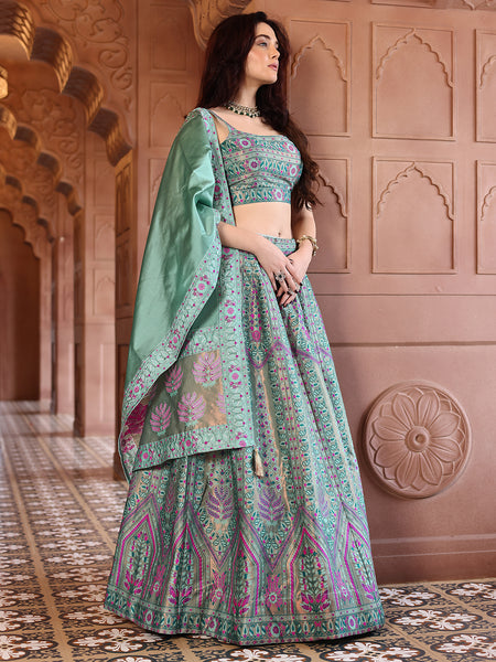 Kanjivaram Woven Design Lehenga Choli