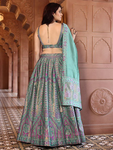 Kanjivaram Woven Design Lehenga Choli