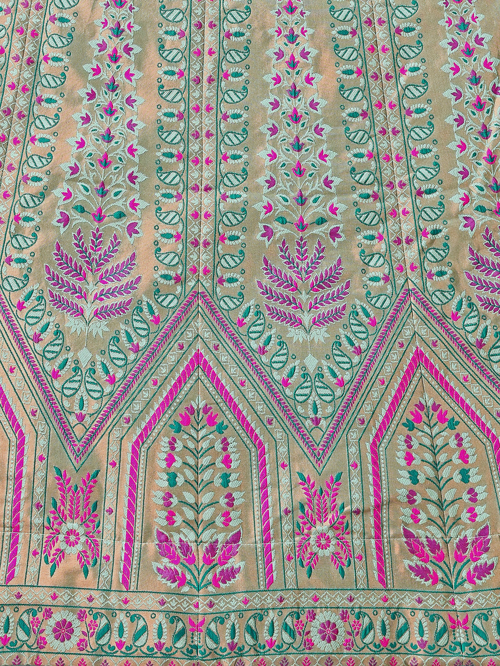 Kanjivaram Lehenga Choli See Green Woven Motifs