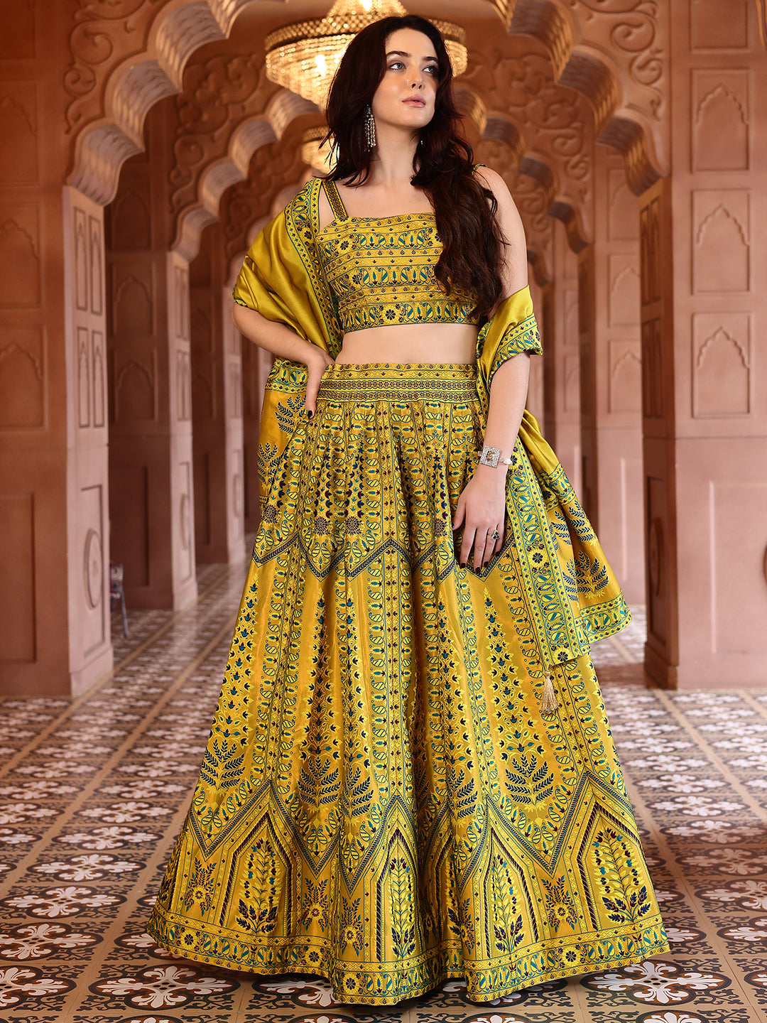 Kanjivaram Woven Design Lehenga Choli