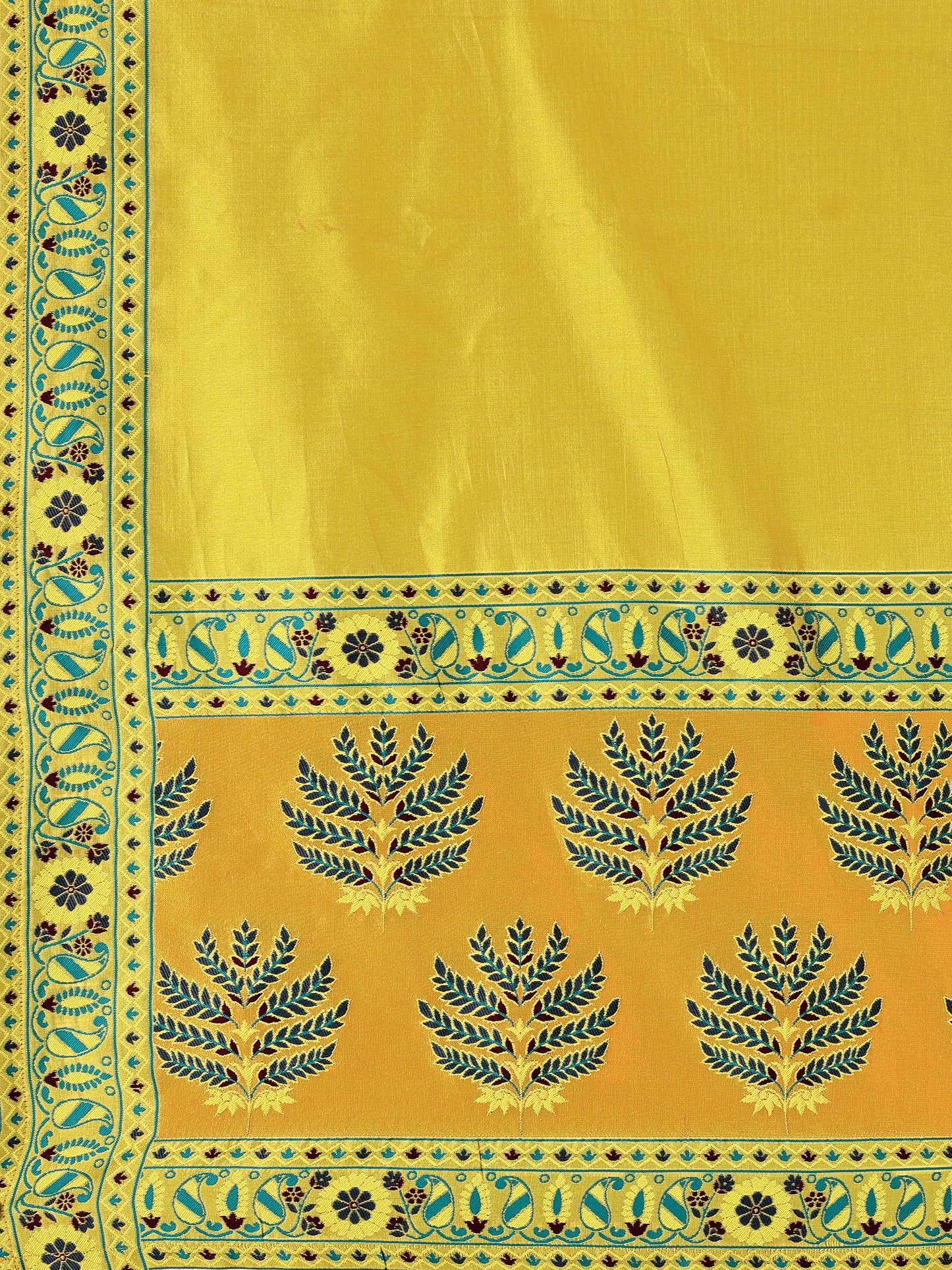 Kanjivaram Lehenga Choli Lime Woven Motifs