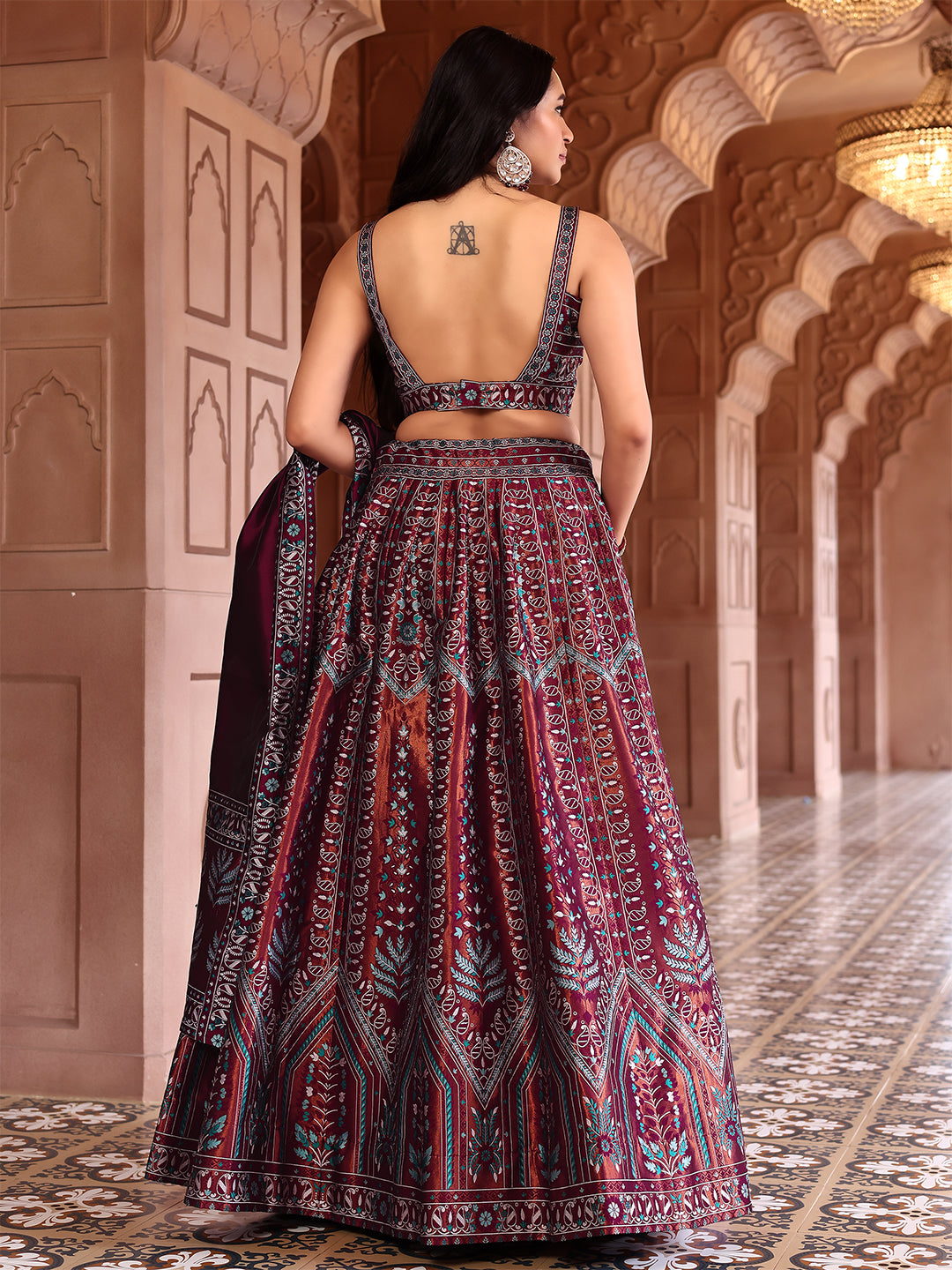 Kanjivaram Woven Design Lehenga Choli