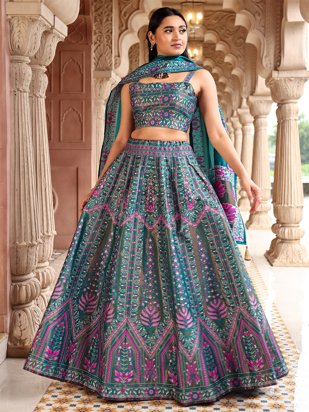 Kanjivaram Woven Design Lehenga Choli