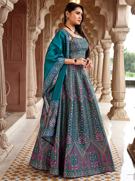 Kanjivaram Woven Design Lehenga Choli