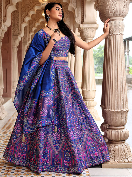 Kanjivaram Woven Design Lehenga Choli