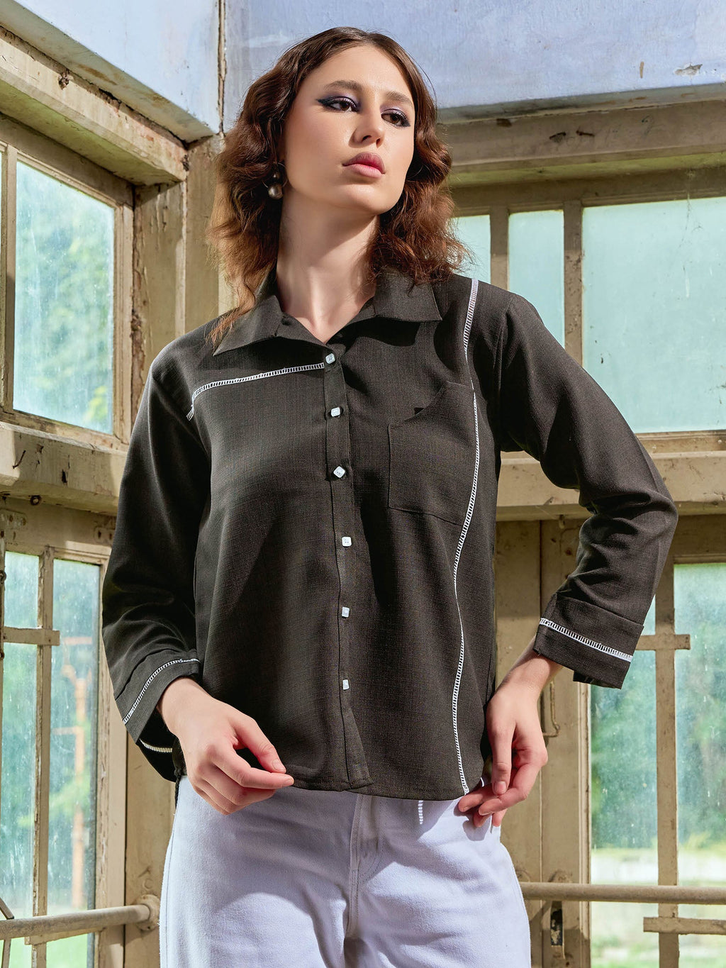 Stylished Linen Shirt