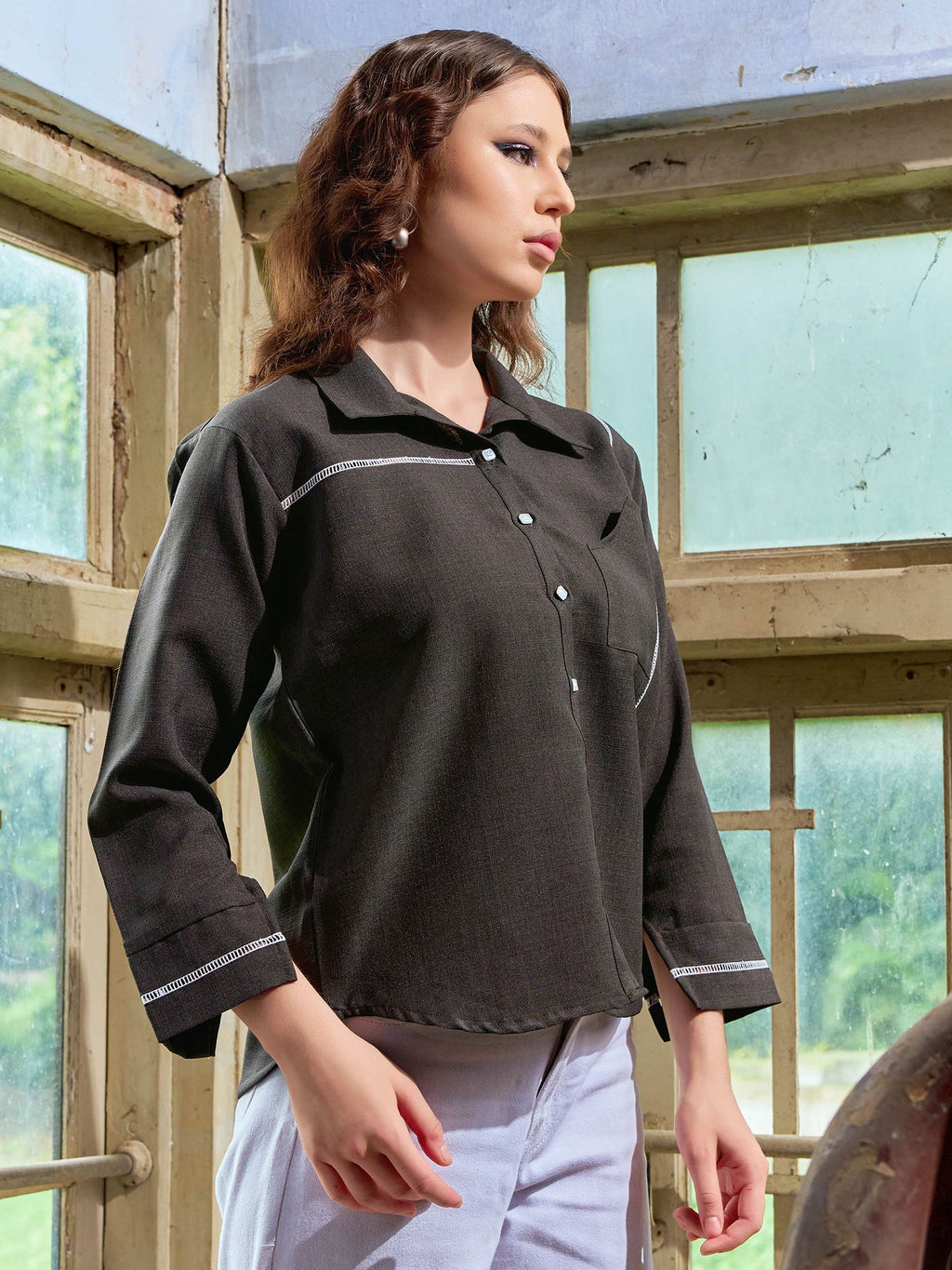 Stylished Linen Shirt