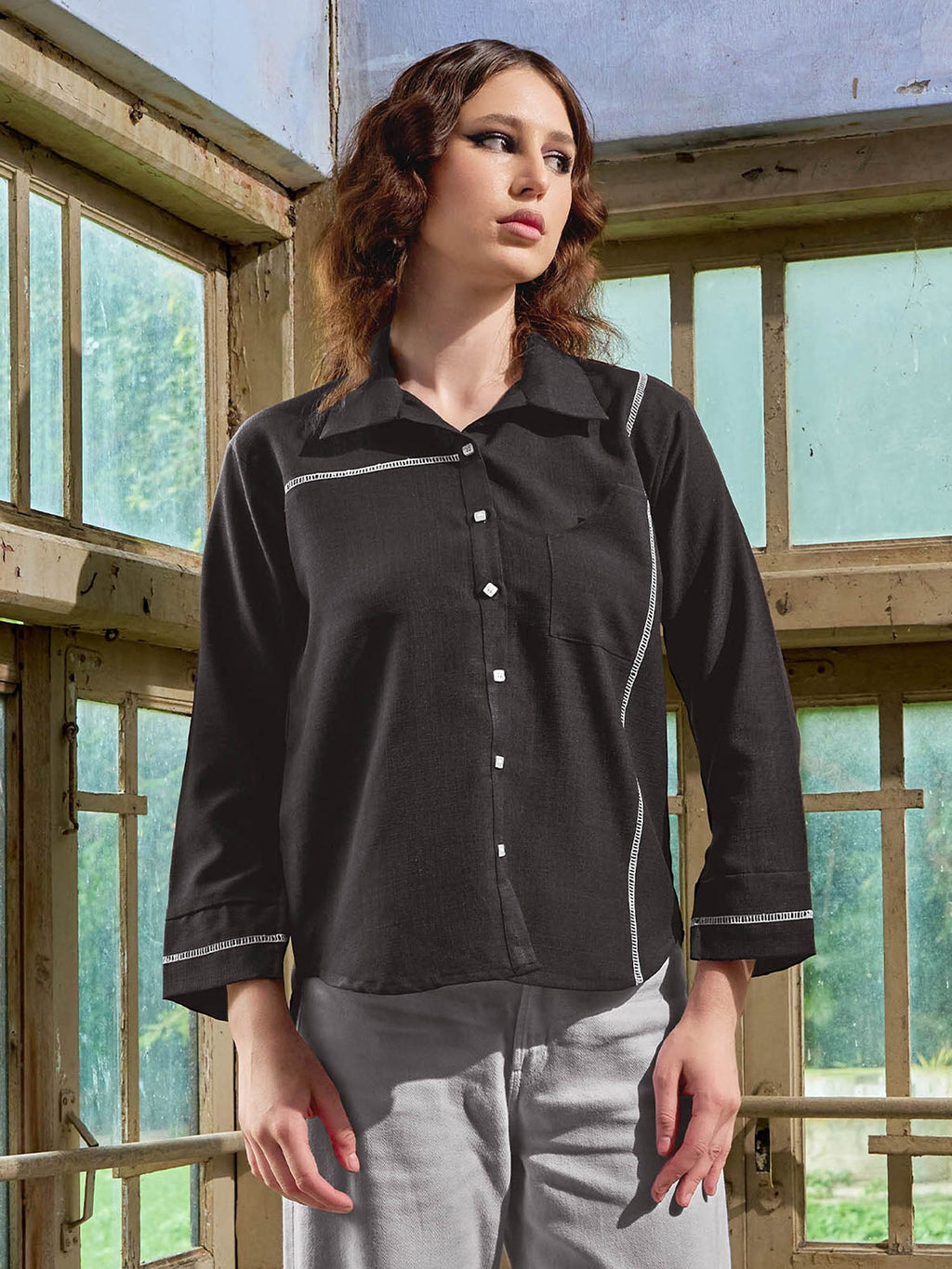 Stylished Linen Shirt