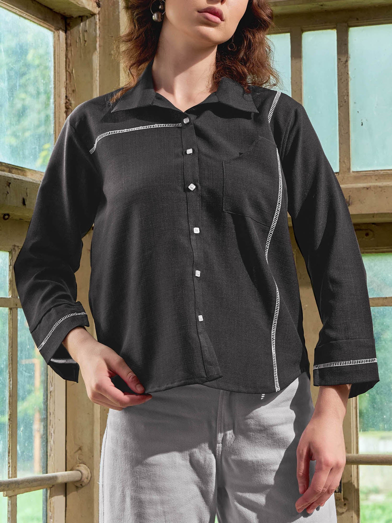 Stylished Linen Shirt
