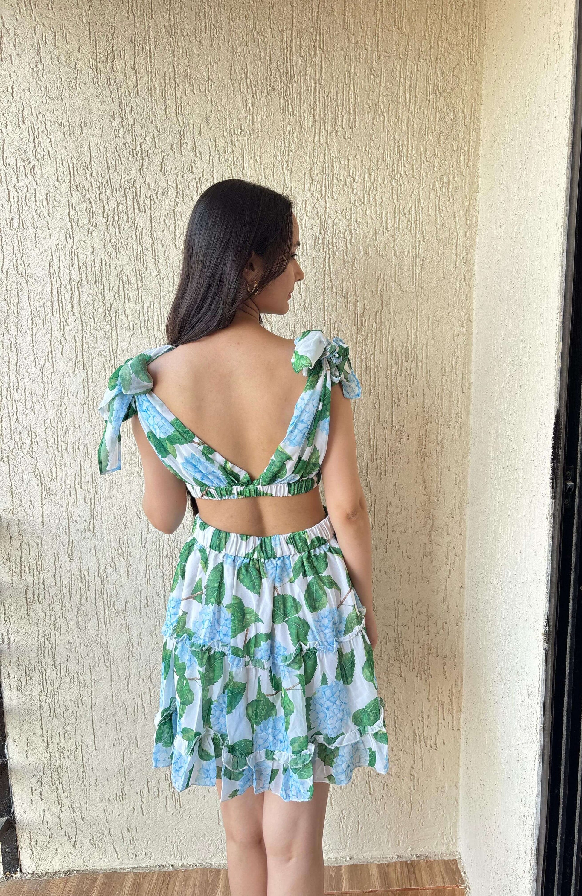 Women's Purple Sleeveless V-Neck Top & Skirt Sets