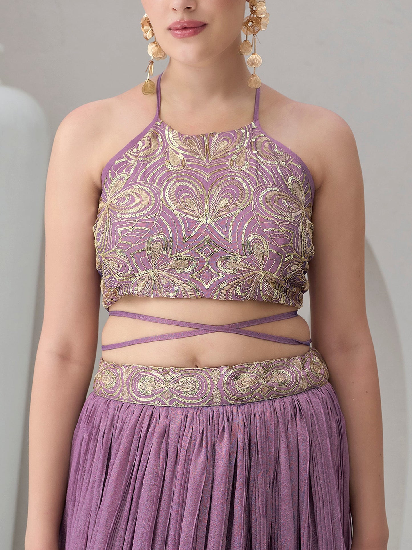 Yashi-Purple Purple Lehenga Choli