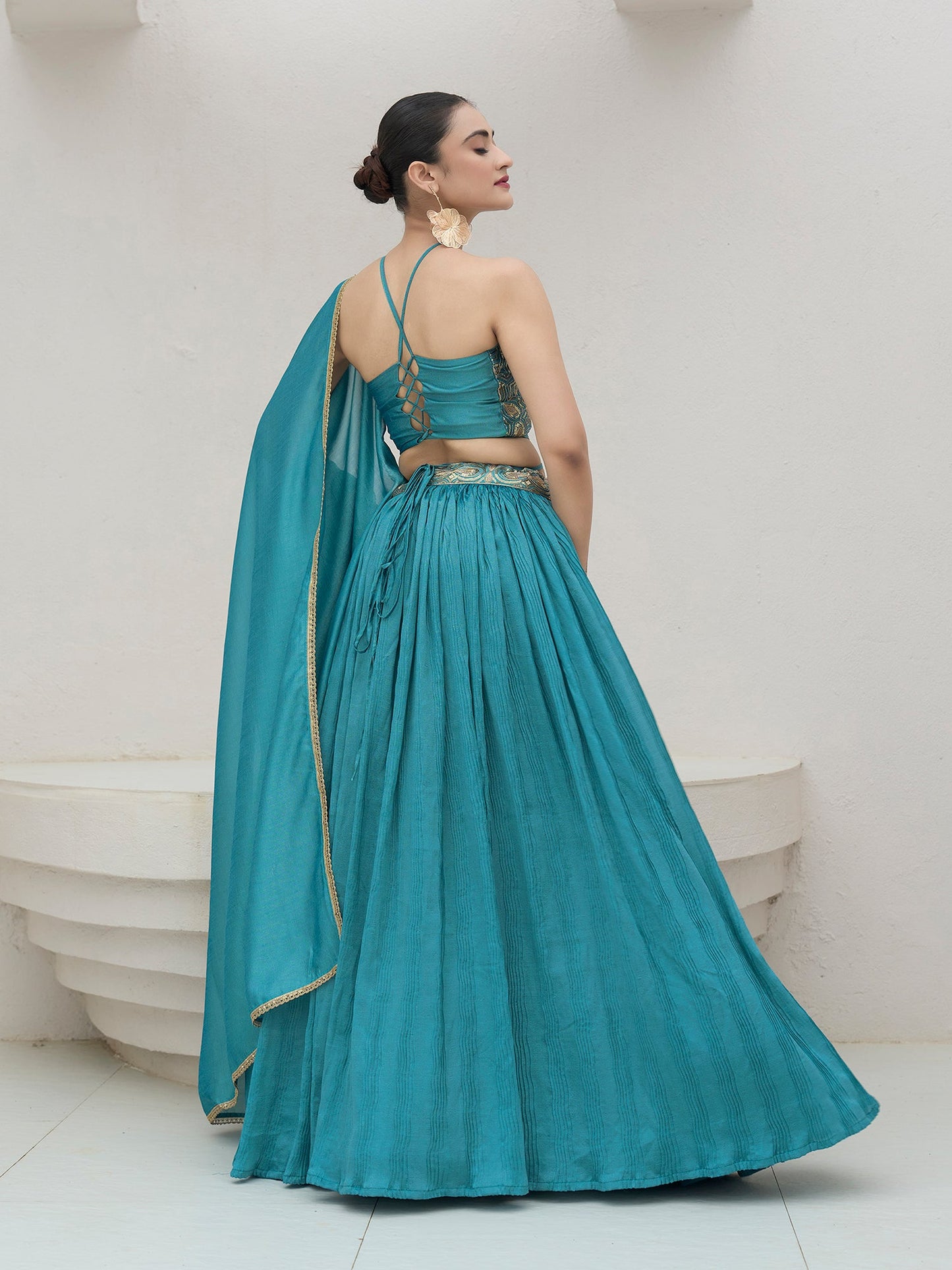 Yashi-Sky Sky Lehenga Choli