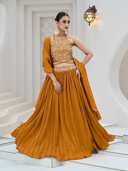 Yashi-Yellow Yellow Lehenga Choli