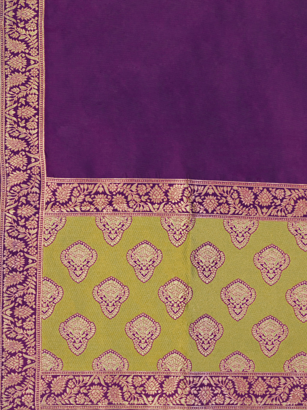 Women's Mehndi Kanjiwaram Lehengas