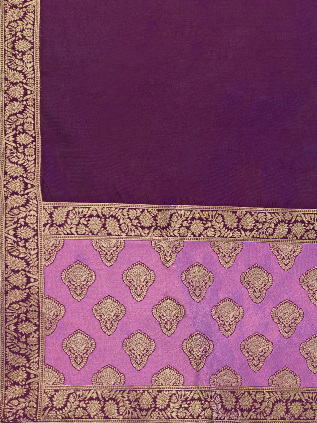 Women's Purple Kanjiwaram Lehengas