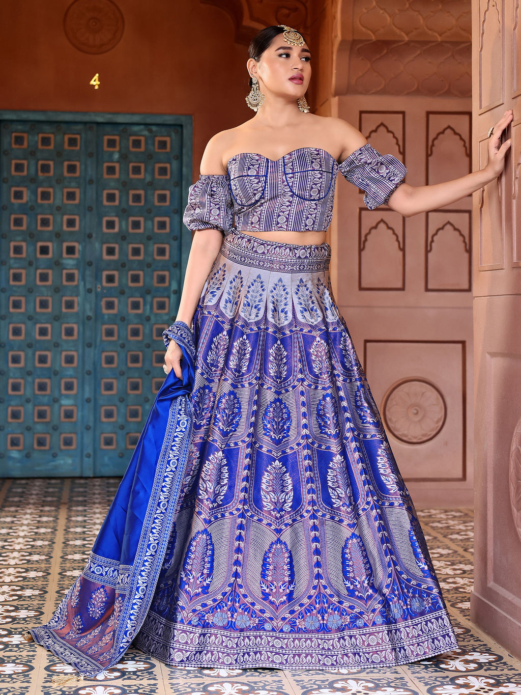 Kanjiwaram With Zari Royal Lehenga Choli