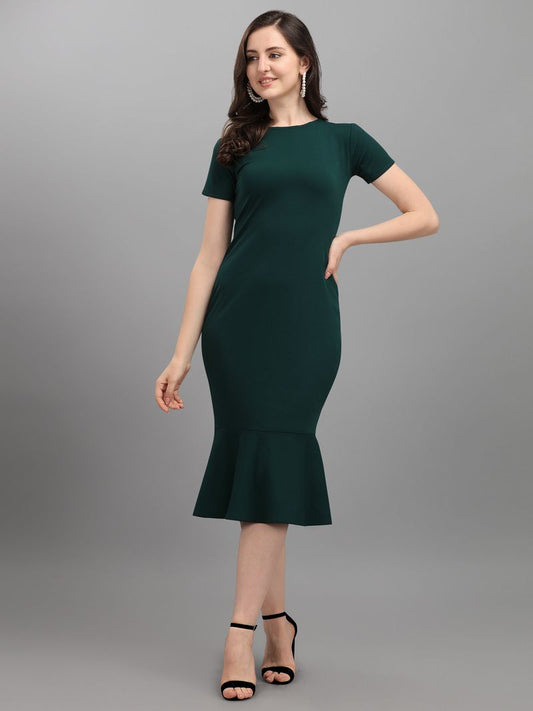 Women Green Bodycon dress