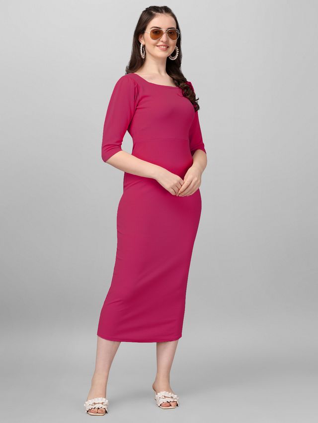 Women Pink Bodycon dress
