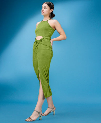 Women Olive Bodycon / Cut-out dress