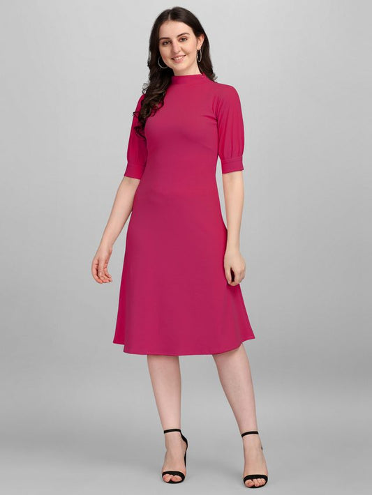 Women Pink A-Line dress