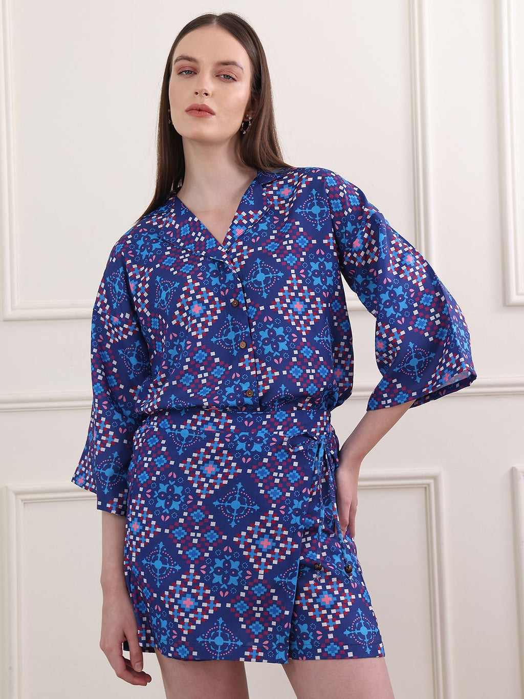 Obshivka   Blue Printed Co-Ords