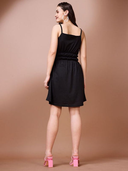 Black Sleeveless Bodycon Dress