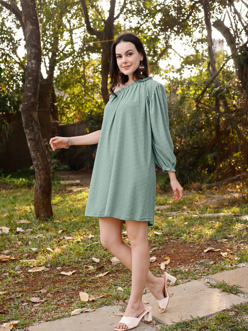 Oversized Pastel One Shoulder Dress