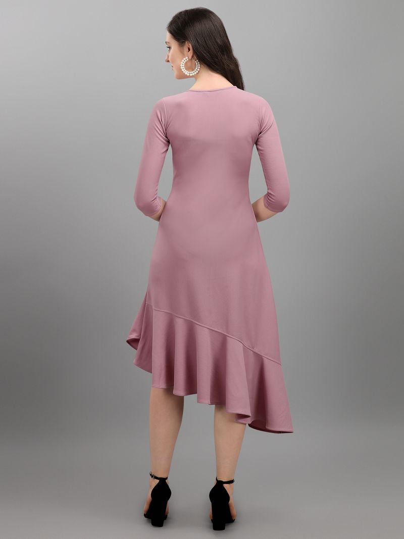 Women Purple Fit and Flare dress