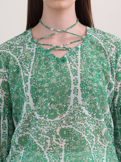 Obshivka  Printed Paisley Top