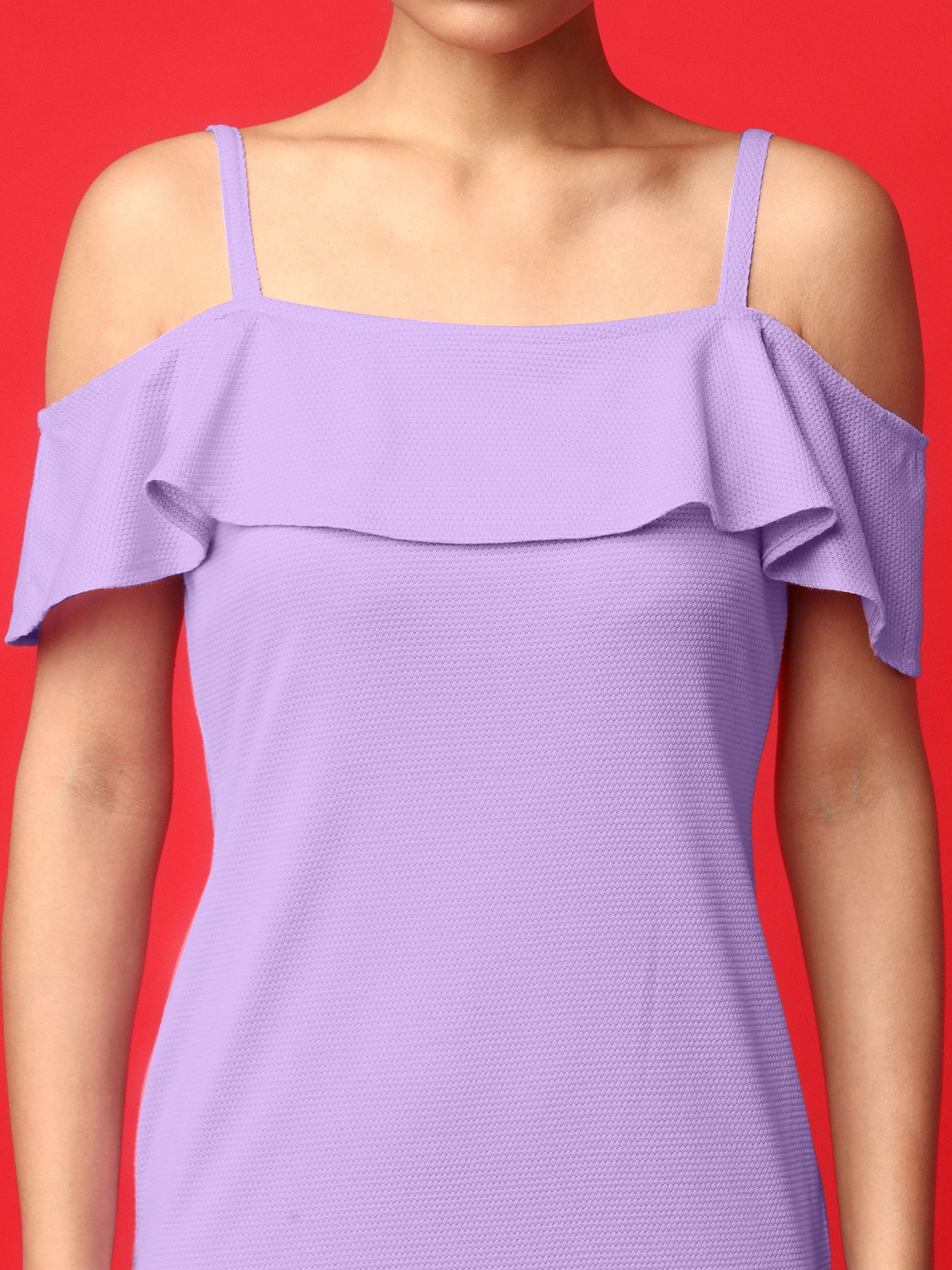 Violet Off-Shoulder Bodycon Dress