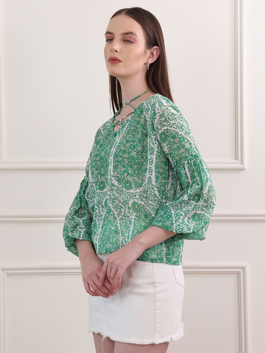 Obshivka  Printed Paisley Top