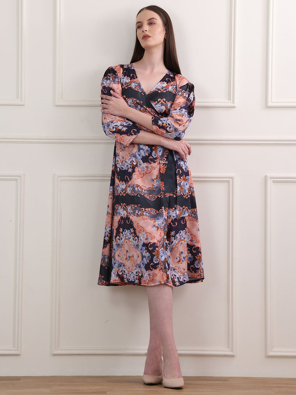 Obshivka  Printed Wrap Dress