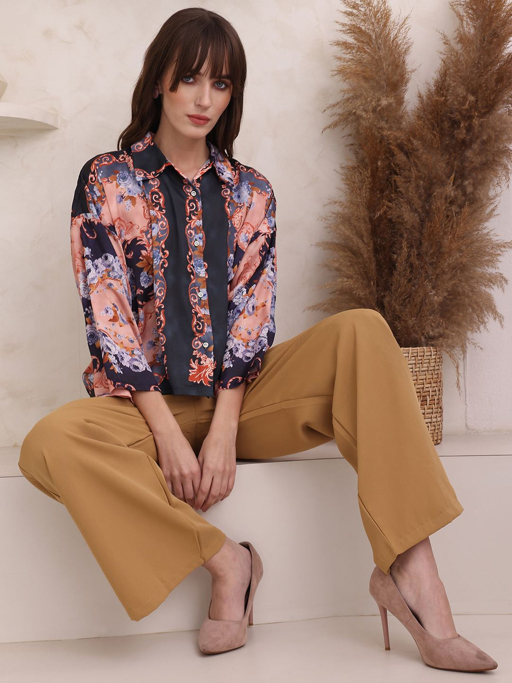 Obshivka  Printed Vintage Top