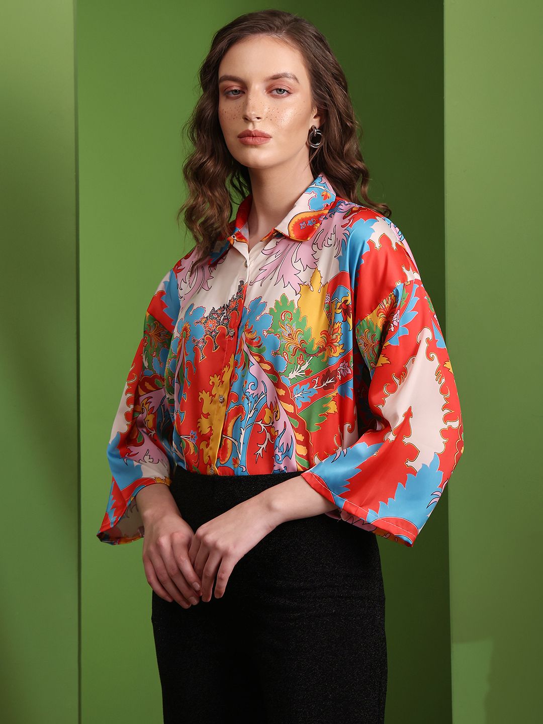 Obshivka  Printed Tropical Top